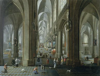 Interior of The Cathedral of Our Lady of Antwerp